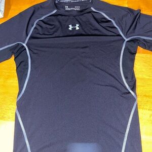 Under Armour Men's Black and Gray compression shirt